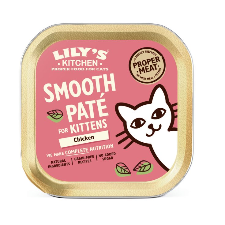 LK WC KITTEN SMOOTH PATE&acute; POLLO MER 85G