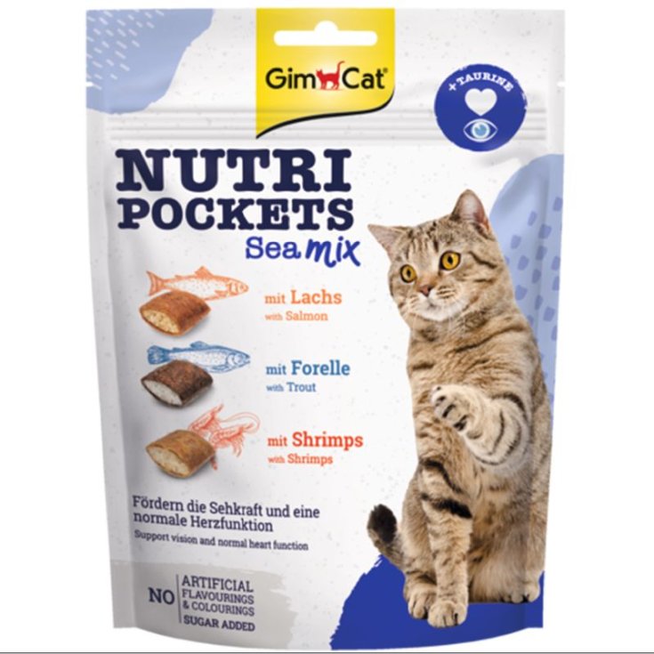GIMCAT NUTRI POCKETS CON SALMONE E OMEGA