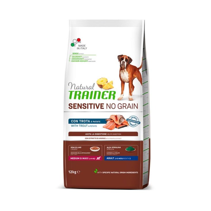 Natural Sensitive No Grain  Adult Cat  con Trota e Cereali Integrali - 300GR