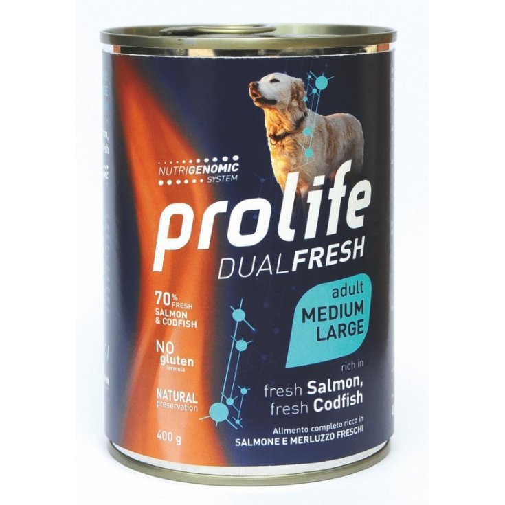 Dual Fresh Adult Medium/Large Salmon & Codfish  - 400GR