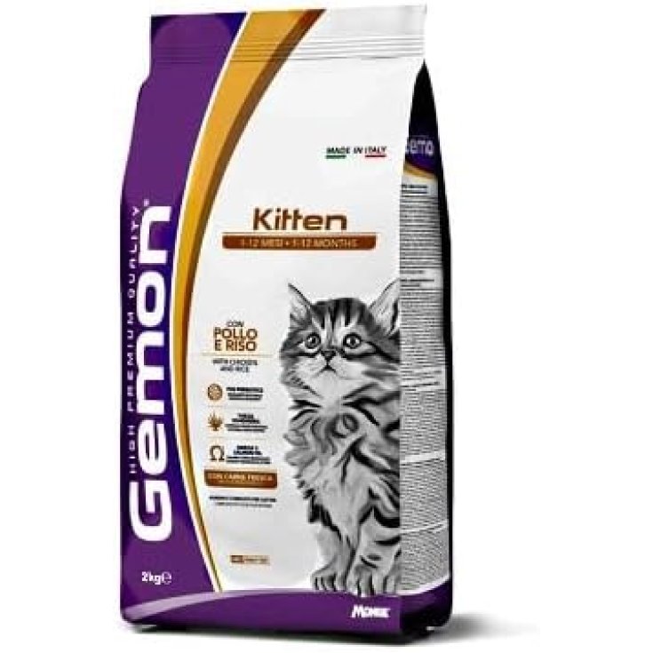 GEMON CAT KITTEN POLLO E RISO 2 KG