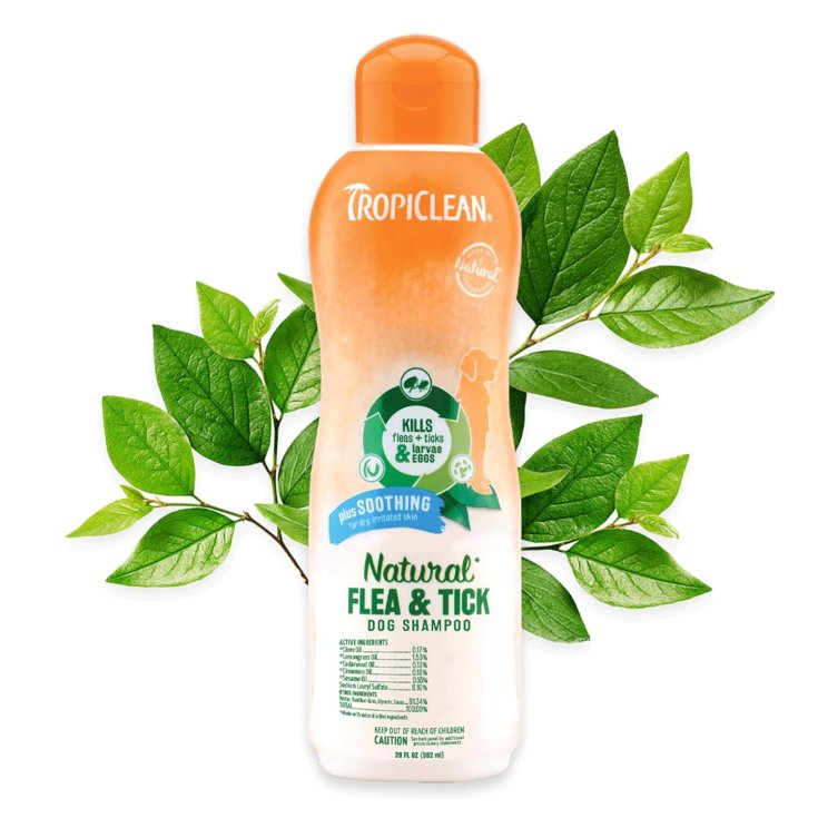 TROPICLEAN FLEA & TICK PLUS SOOTHING 592