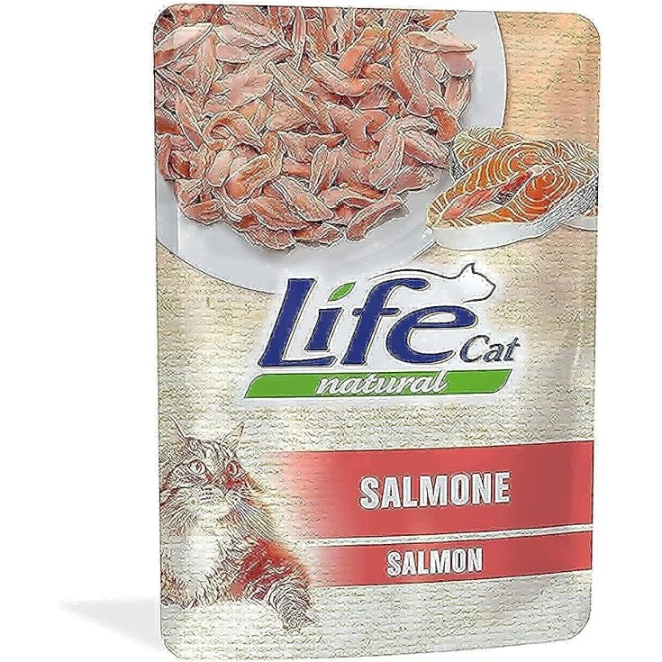 Life Cat Natural Adult PolloSalmone e Carote - 70GR