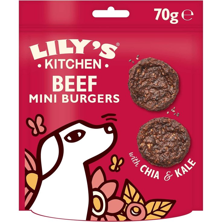 LK SNACKS DOG MINI BURGERS MANZO 70G