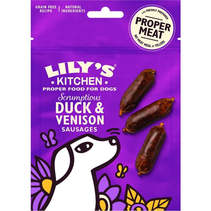 LK SNACKS DOG SAUSAGES ANATRA CERVO 70G