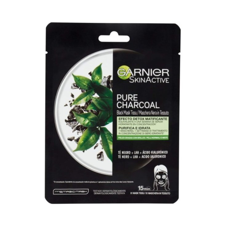 GARNIER MASCHERA TESSUTO NERA