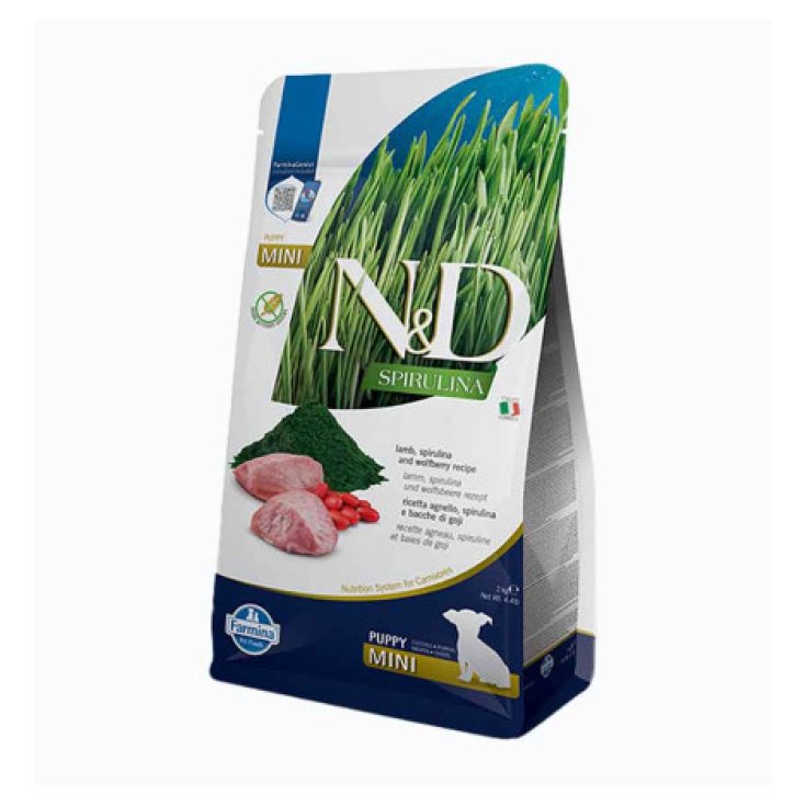 Natural & Delicious Spirulina Puppy Mini  con Agnello, Spirulina e Bacche di Goji - 2KG