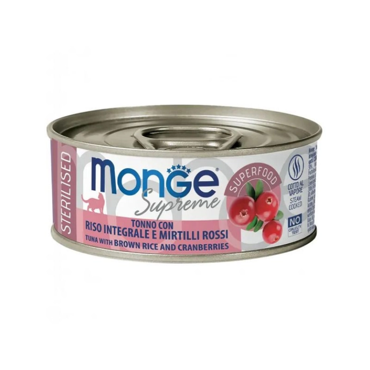 Supreme Sterilised Adult Cat Tonno Riso Integrale e Mirtilli Rossi - 80GR