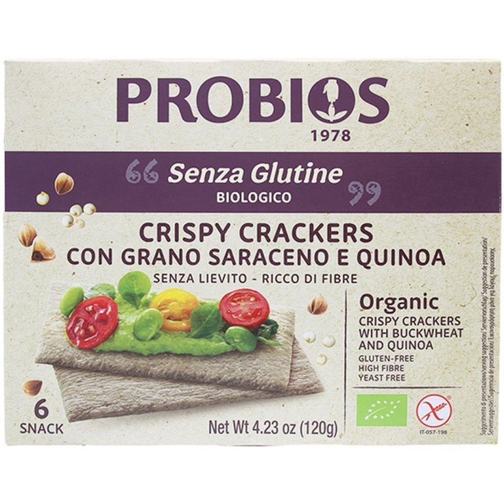 Crispy Crackers con Grano Saraceno&nbsp;e Quinoa Altri Cereali 120g