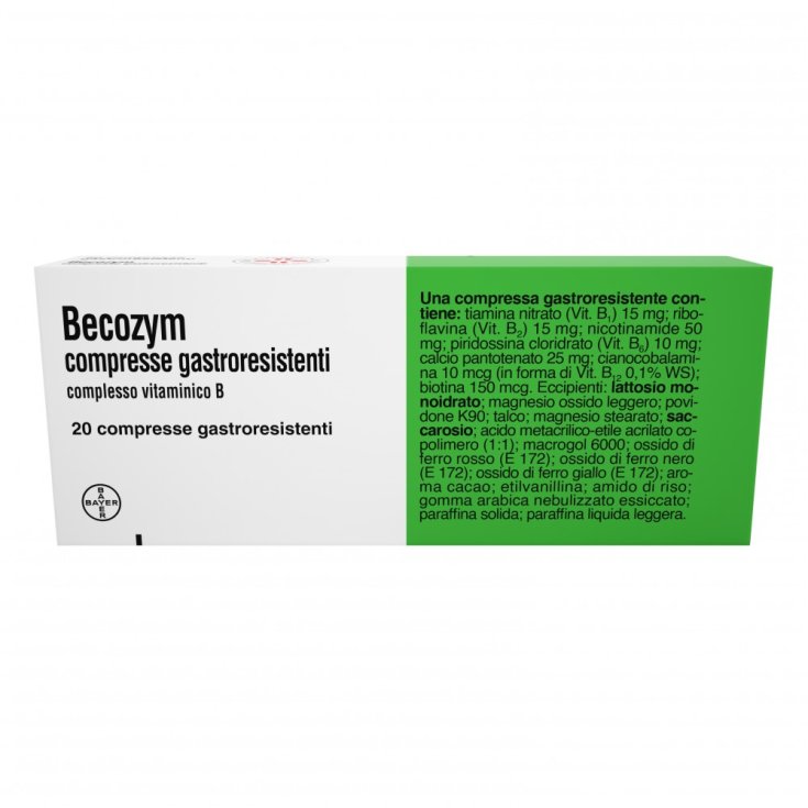 Becozym Alto Dosaggio Vitamine Gruppo B 20 Cpr Gastroresistenti