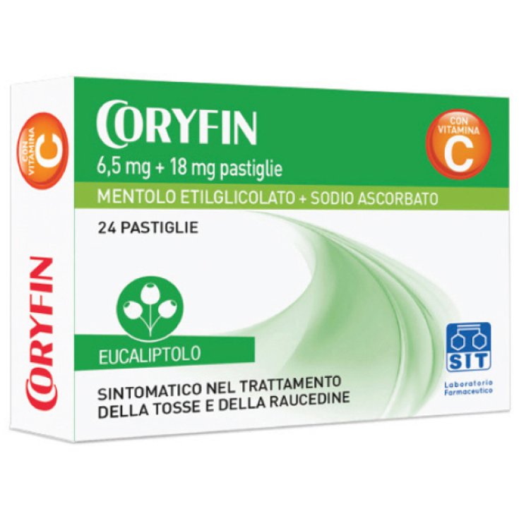 Coryfin 6,5 + 18 mg&nbsp;Mentolo Eucaliptolo SIT Laboratorio Farmaceutico 24 Pastiglie