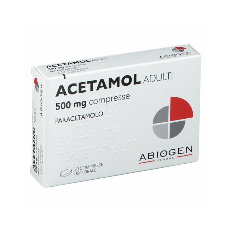 Acetamol Adulti&nbsp;500mg Abiogen 20 Compresse