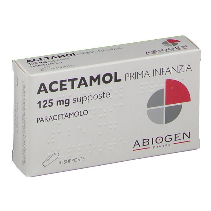 Acetamol Prima Infanzia 125mg Abiogen 10 Supposte