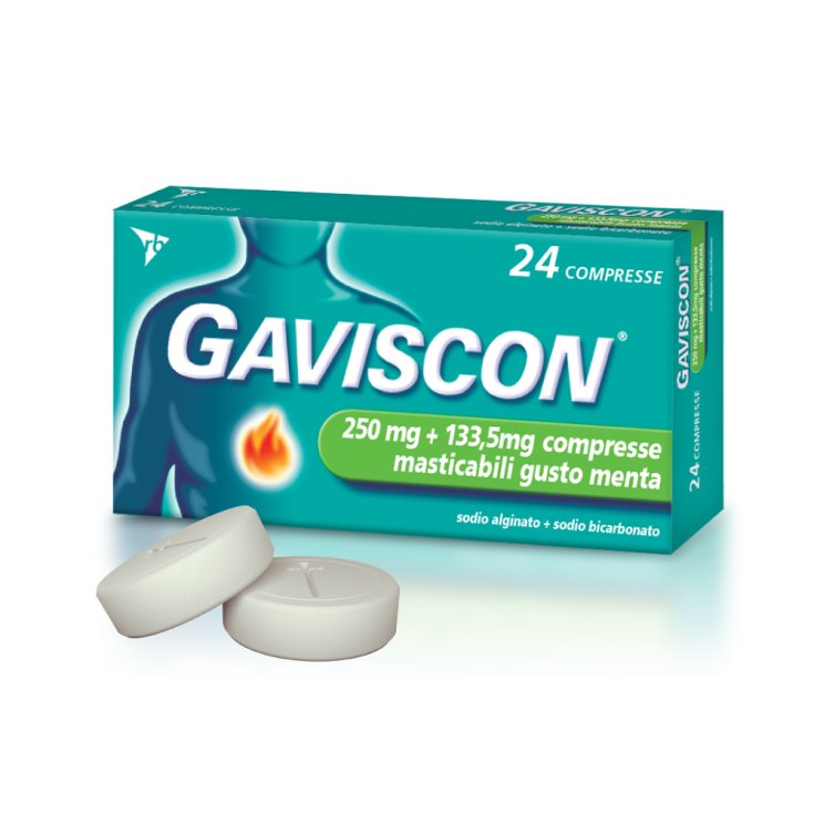 Gaviscon 24 Compresse Masticabili Gusto Menta