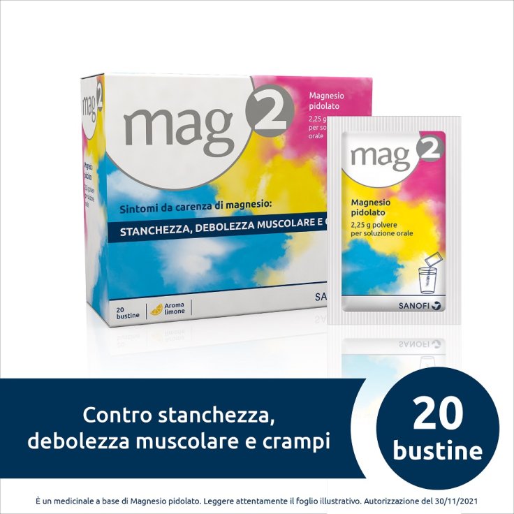 Sanofi Mag 2  2,25g Polvere Per Soluzione Orale 20 Bustine