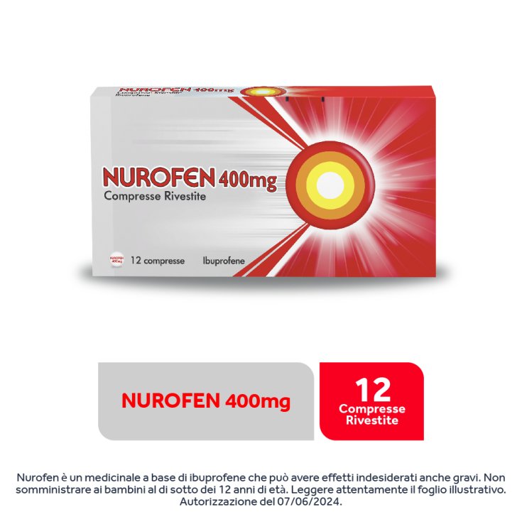 Nurofen 400 mg 12 Compresse Ibuprofene Nurofen 400 mg 12 Compresse Ibuprofene