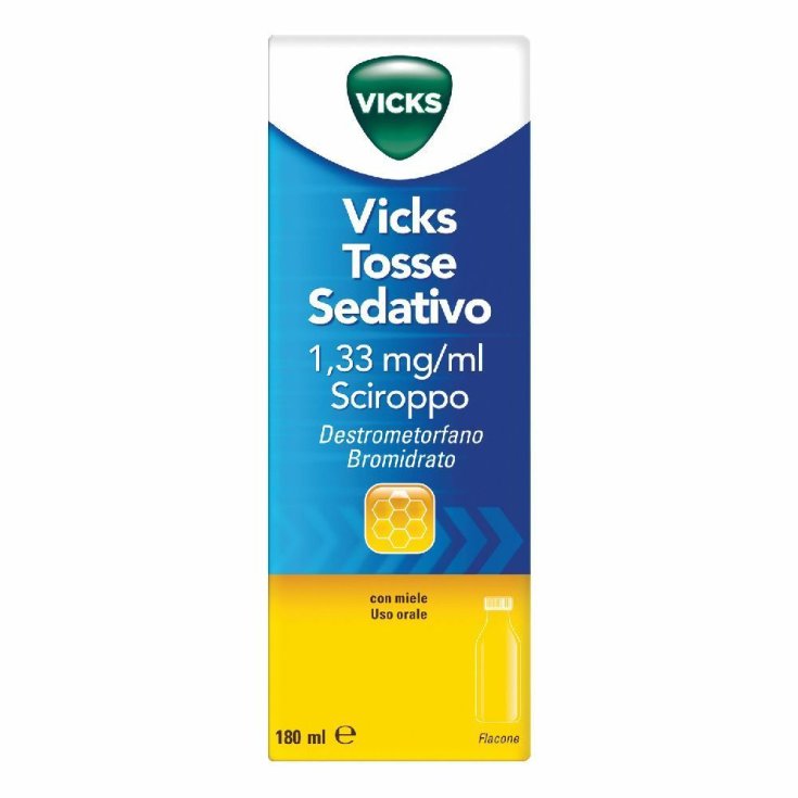 Vicks Tosse Sedativo 1.33mg/ml Sciroppo Gusto Miele 180ml