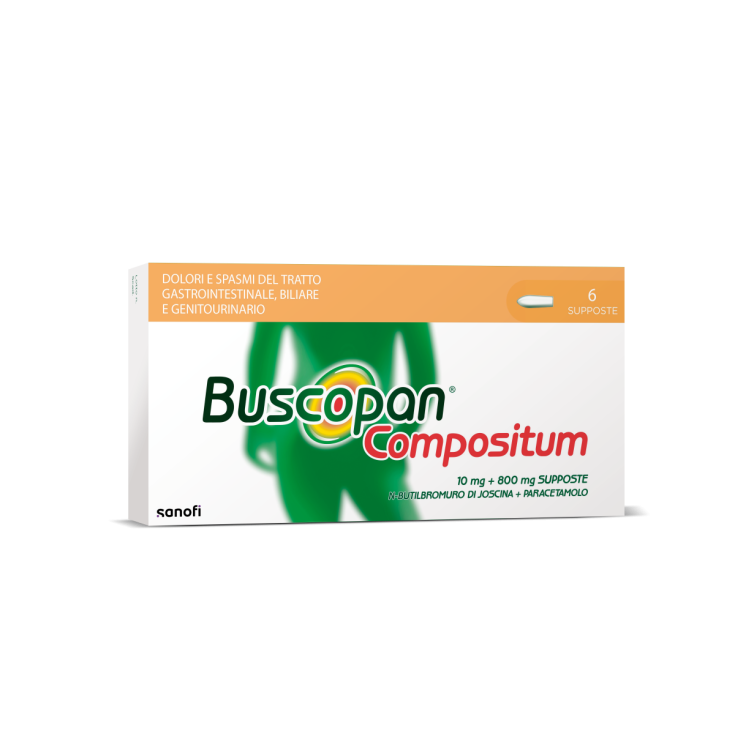 Buscopan Compositum 6 Supposte 10 mg + 800 mg