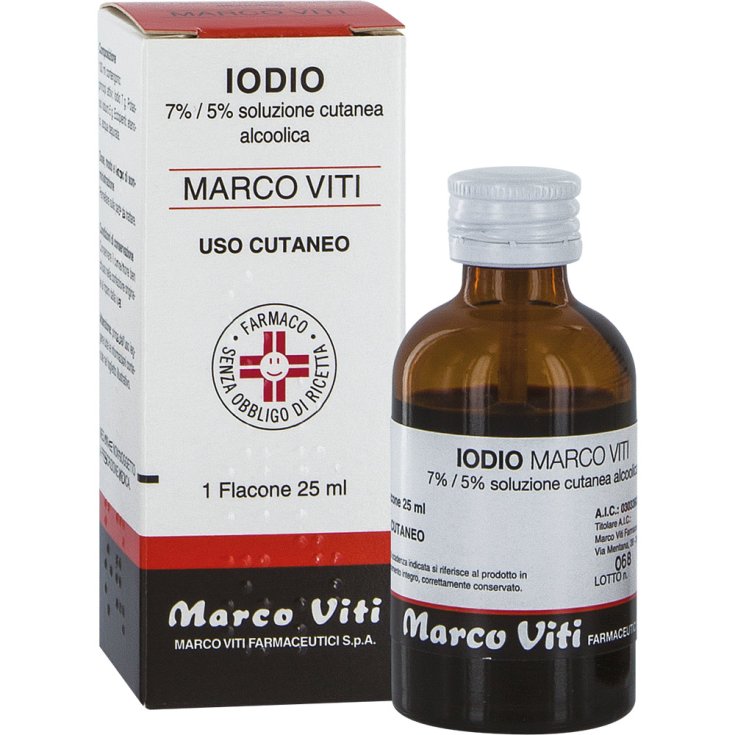 Iodio 7% + 5%&nbsp;Marco Viti&nbsp;Soluzione Cutanea 25ml