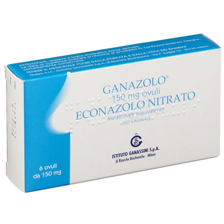 Ganazolo&reg; 6 Ovuli Vaginali Istituto Ganassini 150mg