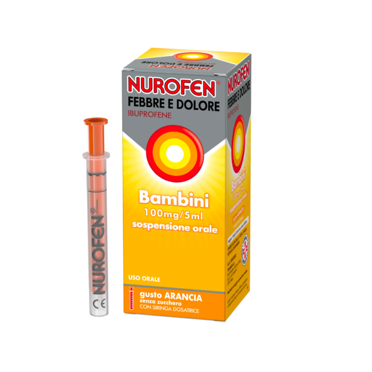 Nurofen Febbre e Dolore Bambini Sospensione Orale Arancia 150 ml