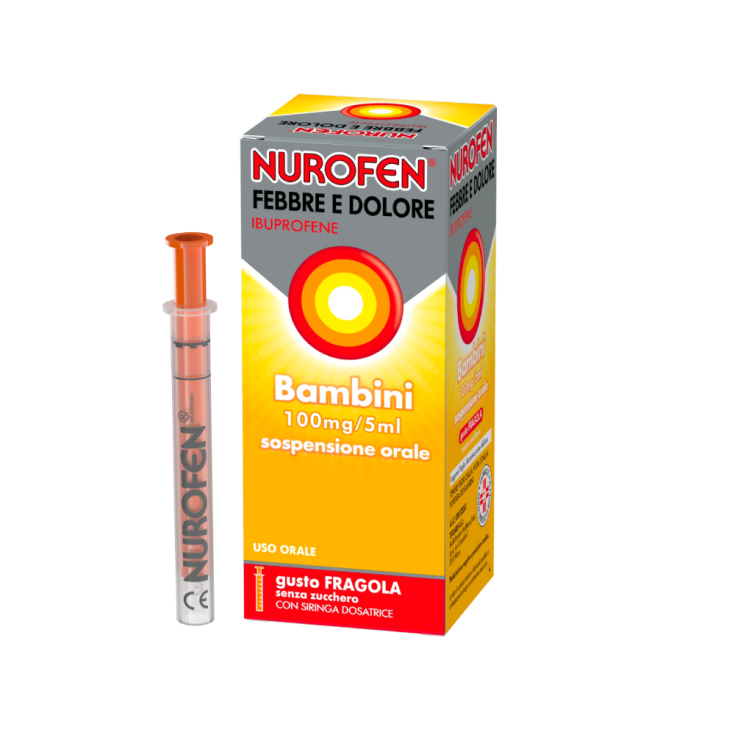 Nurofen Febbre e Dolore Bambini Sospensione Orale Fragola 150 ml