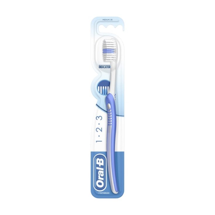 Oral-B&reg; 1 2 3 Indicator 40 Medium&nbsp;Spazzolino Manuale
