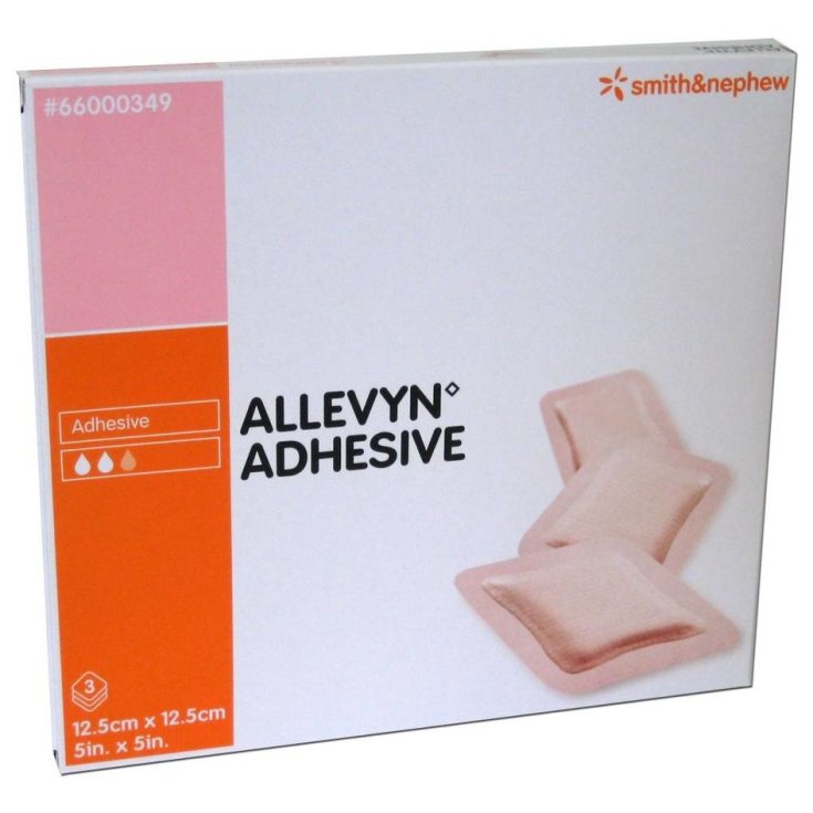 Allevyn Adhesive 12,5x12,5cm Smith&Nephew 3 Pezzi
