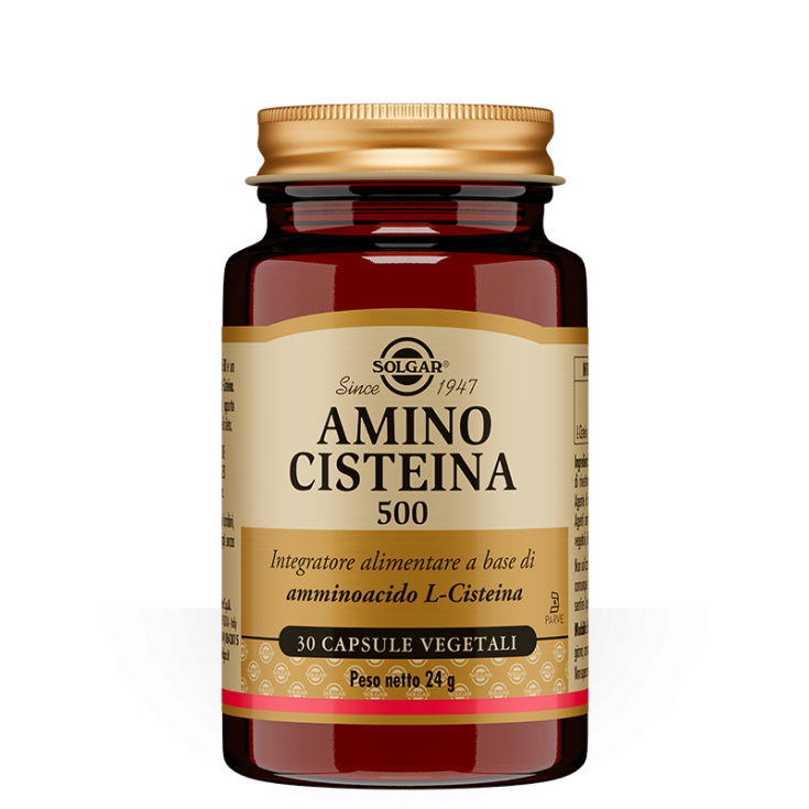 Amino Cisteina 500 Solgar 30 Capsule Vegetali
