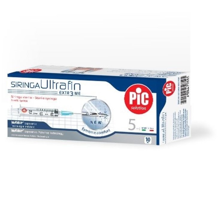 Siringa Ultrafin 5ml PIC 10 Pezzi