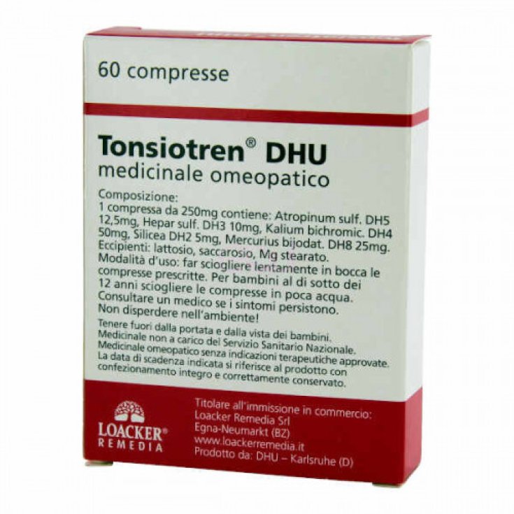 Loacker&reg; Remedia Tonsiotren&reg; Dhu 60 Compresse