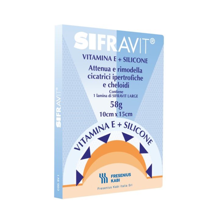 Sifravit Vitamina E + Silicone 15x10cm Fresenius Kabi 1 Pezzo