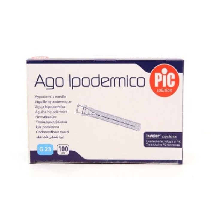 Ago Ipodermico G23&nbsp;25mm PIC 100 Pezzi