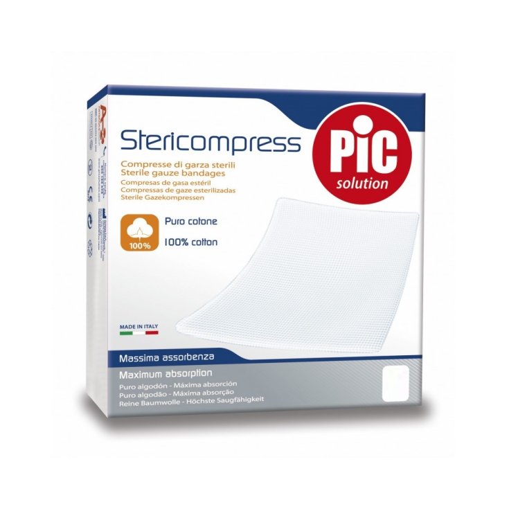 Stericompress 10x10cm Compresse Sterili PIC 100 Pezzi