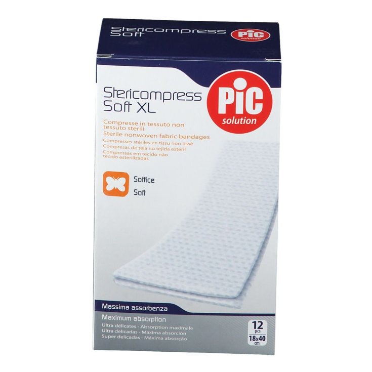 Stericompress Soft 18x40cm Pic Solution 12 Pezzi