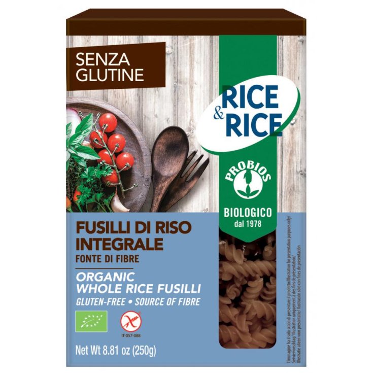 Fusilli Di Riso Integrale&nbsp;Rice&Rice 250g