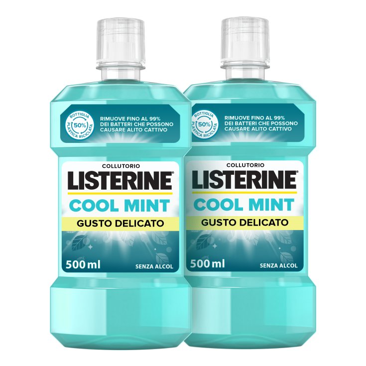 Listerine&reg; Cool Mint Gusto Delicato 2x500ml