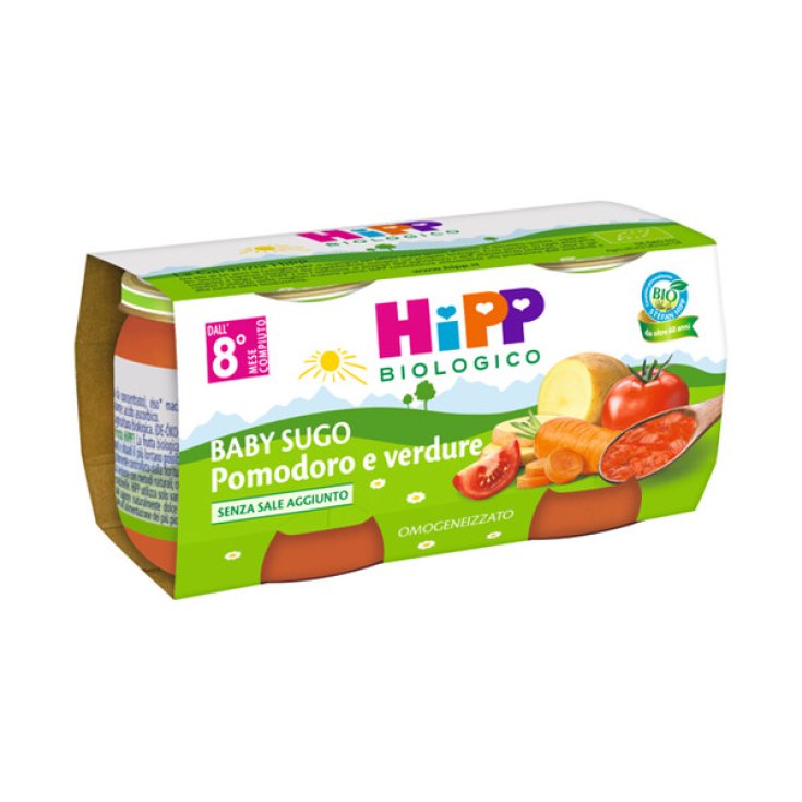 Baby Sugo Pomodoro eVerdure HiPP Biologico 2x80g