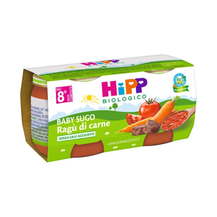 Baby Sugo Rag&ugrave; di Manzo HiPP Biologico 2x80g