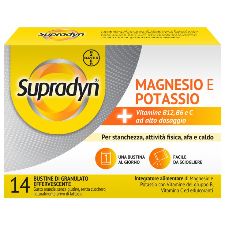 Supradyn Magnesio e Potassio Integratore Vitamine e Minerali 14 Bst