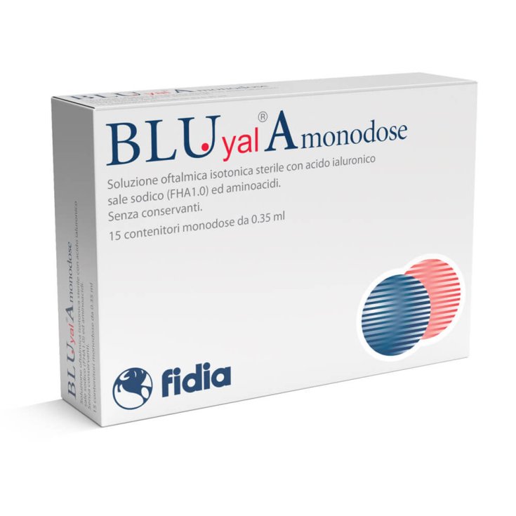 Blu Yal A&nbsp;Monodose Soluzione Oftalmica Fidia 15 Monodose