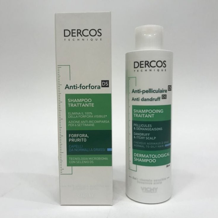 Vichy Dercos Shampoo trattante Anti-forfora DS per capelli da normali a grassi 200 ml