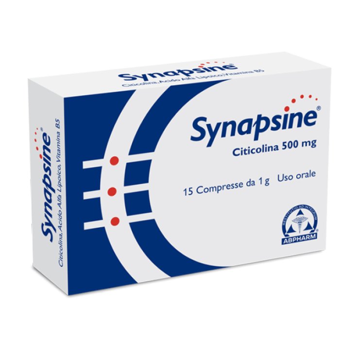 Synapsine Citicolina 500mg ABPharma 15 Compresse Synapsine Citicolina 500mg ABPharma 15 Compresse