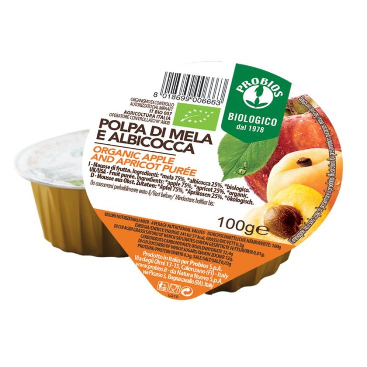 Polpa Di Mela E Albicocca Probios 100g