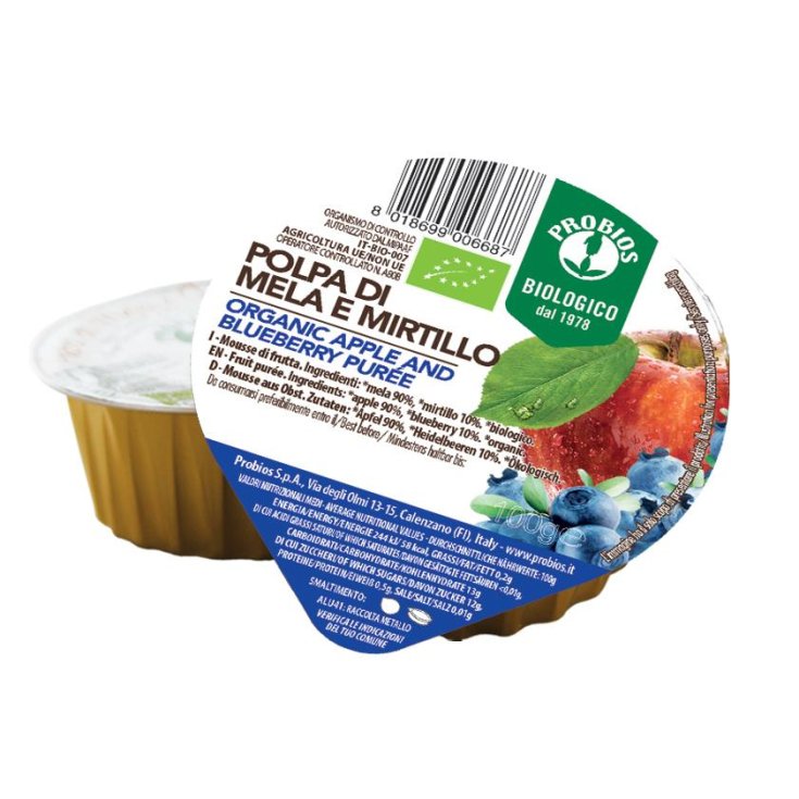 Polpa Di Mela E Mirtillo Probios 100g