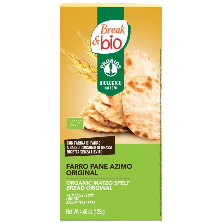 Break&Bio Pane Azimo Di Farro Original Probios 125g