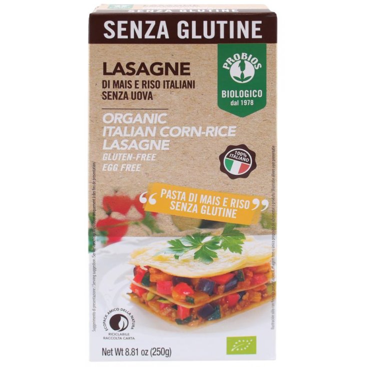Lasagne Di Mais E Riso Senza Uova Probios 250g