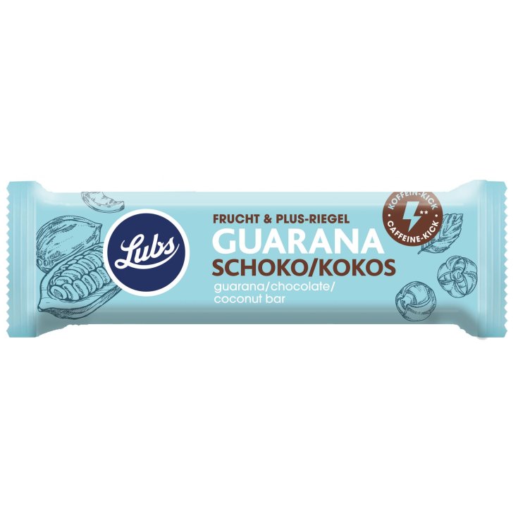 Barretta Guaran&agrave; Cioccolato Cocco Lubs 40g