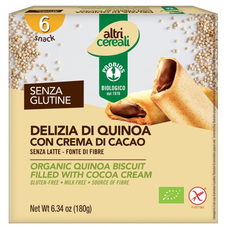 Altri Cereali Delizia Di Quinoa Con Crema Al Cacao Probios 180g