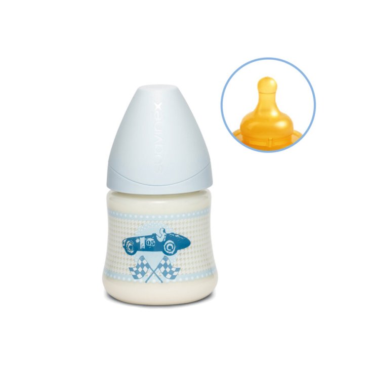 RoseBleu Biberon Tettarella 3 Posizioni Lattice Suavinex 150ml